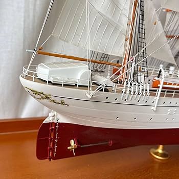 Amazon | 大型帆船模型 初代日本丸 模型 ガラスケース入り